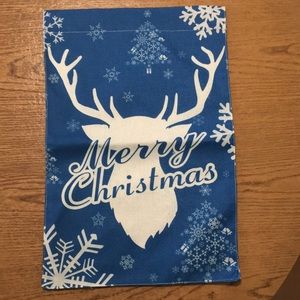 Burlap Christmas Garden Flag, new
